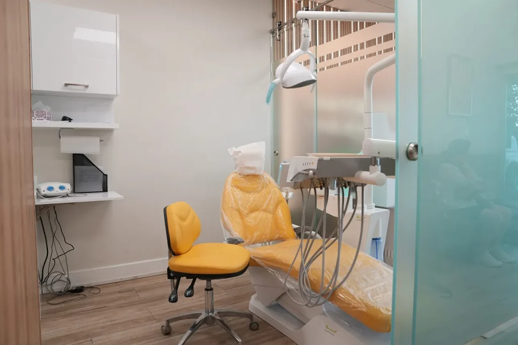 Professional teeth whitening treatment room at our Toronto dental clinic